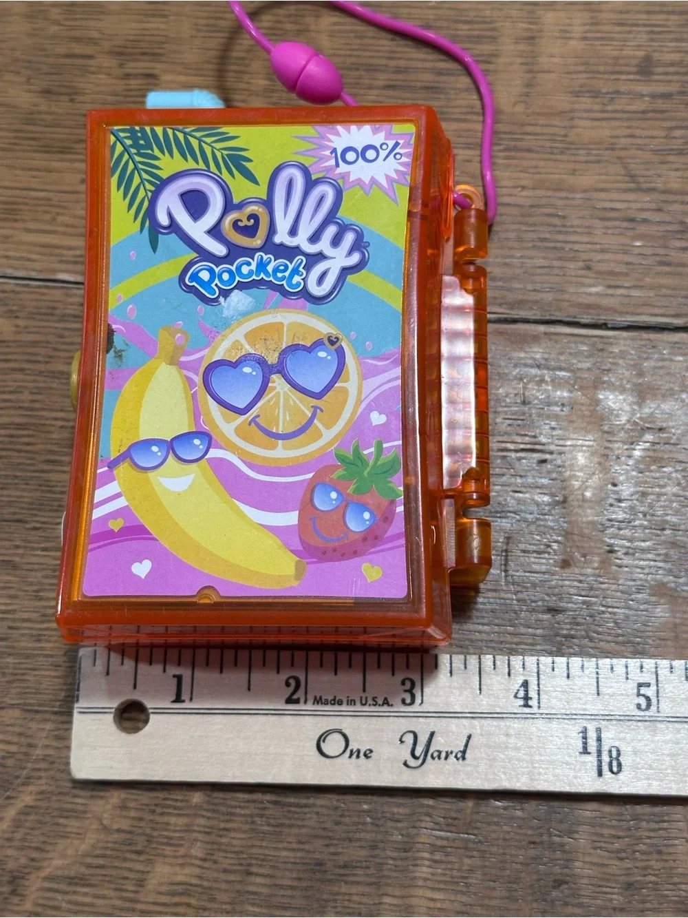 Polly Pocket Orange Mini Playset Case - Colorful Fruit Design